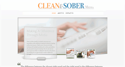 Desktop Screenshot of cleanandsobermedia.com