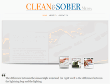 Tablet Screenshot of cleanandsobermedia.com